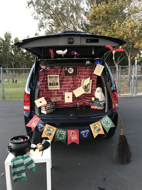 Harry potter trunk or treat - 67" Harry Potter™ Ron, Hermione & Harry Life-Size Cardboard Cutout Stand-Up. 1 Piece (s) $49.99. Shipped by Advanced Graphics. Add to Cart. Quick View. 67" Harry Potter™ …